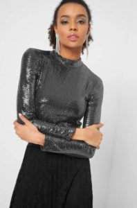 body s flitry, oblečení s flitry