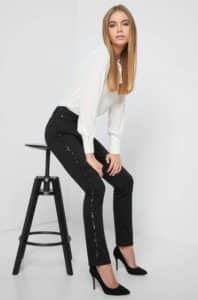 Kalhoty s třpytkami, módní styl 2020